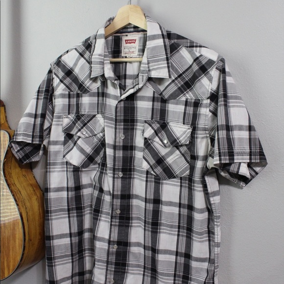 Levi's Other - Levi’s Plaid Pearl Snap Button-Up
